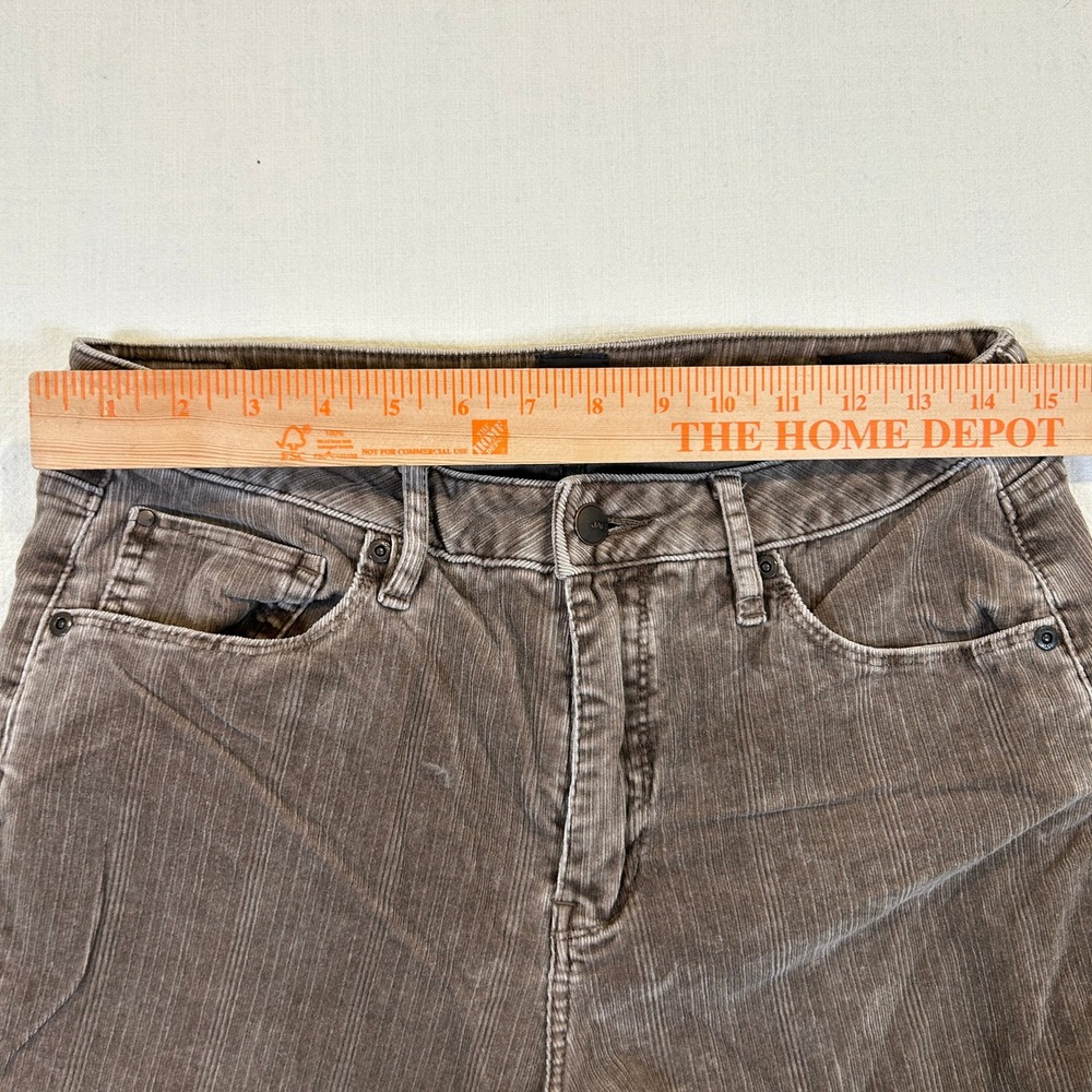 JAG Womens Brown Corduroy High Rise Boot Leg Stretch Pants Size 8 - Picture 6 of 13